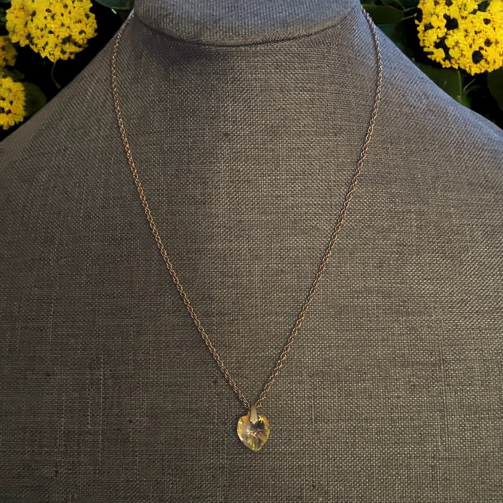 BMNY Allura Swarovski heart pendant necklace